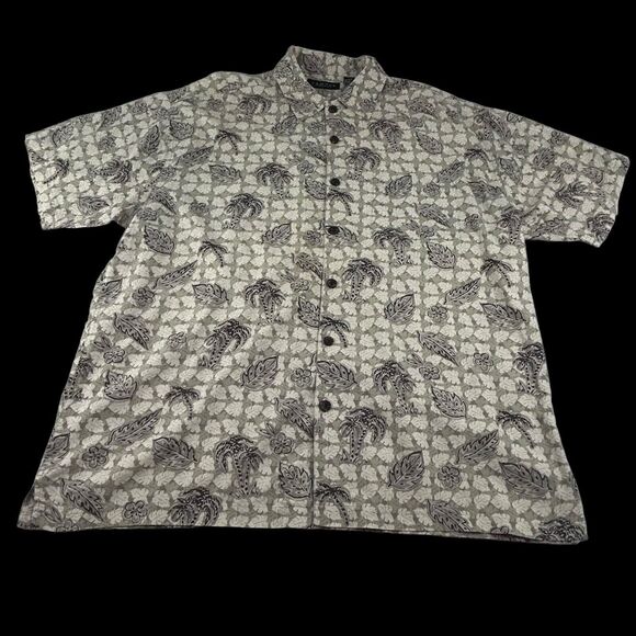 Cactus Black Label Men’s XXL Hawaiian Style Button Up Short Sleeve Shirt - Picture 2 of 16
